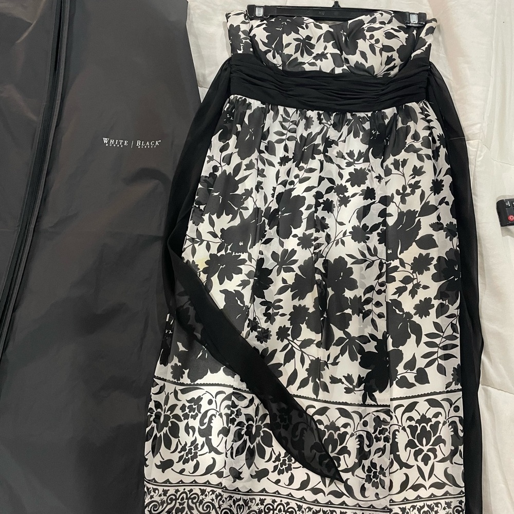 White/black dress for special occasions.